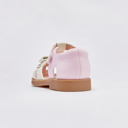 DAVE&BELLA summer new children's shoes girls sandals non-slip children's shoes stylish baby girl princess shoes children's leather shoes pink ready stock 22