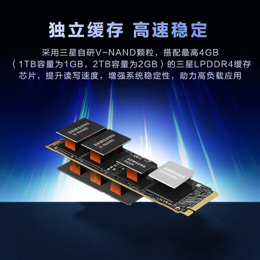 三星（SAMSUNG）990PRO固态硬盘 NVMe M.2适用笔记本PS5 PRO台式机PCIe4.0x4  990PRO 2T