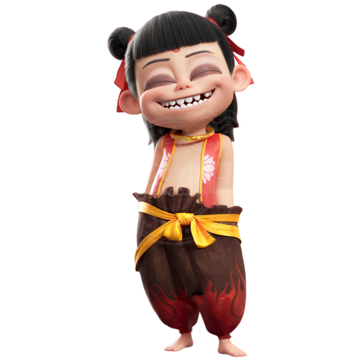 Nezha: The Devil's Sea's Sea Nezha Sticker personnalisé cool et dessin animé Maulle de salle de bain Portes en verre et fenêtres Autocollant imperméable Nezha Sticker KY844-5 (avec adhésif auto-adhésif) 50 cm de haut (imperméable et protection solaire)