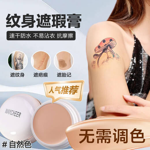 Taozhiyaoyao Concealer Covers Spots, Strongly Covers Tattoos, Covers Blemishes, Facial Acne Marks, Natural Color for Makeup Artists