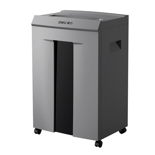 得力（deli）碎纸机 5级保密商务办公家用粉碎机 碎cd卡片单次16张 30L可视容量 连碎60分钟9906