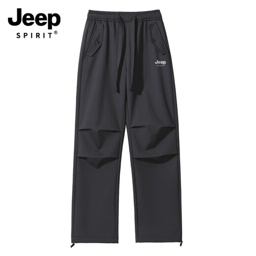 Jeep Spirit Pantalones de trabajo para mujeres 2024 Nuevo terciopelo e invierno Terciopelo en espesas y cálidos trabajos de carga recta Green militar [regular (9888)] S