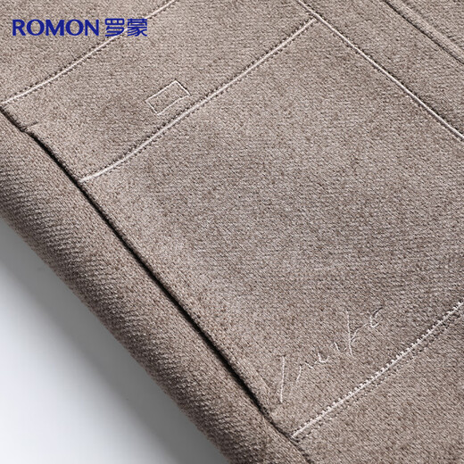 Romon jacket men's coat lapel solid color business casual fashion stretch jacket dad wear young and middle-aged men's wear