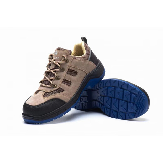 Zapatos de seguridad, calzado de protección laboral para hombre y mujer para todas las estaciones, puntera de acero, antigolpes, antipinchazos, resistente al aceite, antideslizante, transpirable, antiolor, beige marrón 6626 43