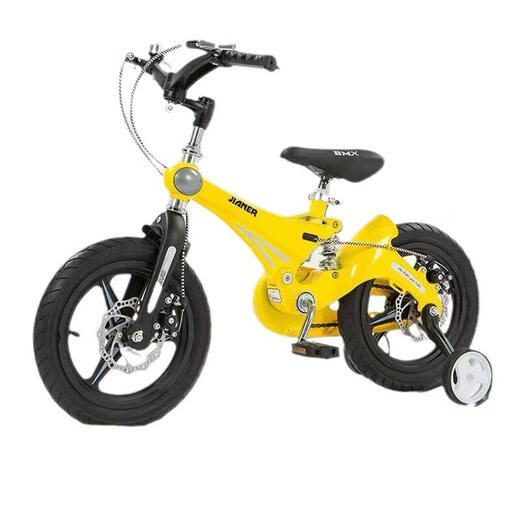 OEMG Japan imported quality children's bicycle to 12 years old bicycle for boys and girls magnesium alloy double disc brakes with shock absorber top with Holy Lake Blue + double disc brakes + foldable handlebar, 12 inches recommended