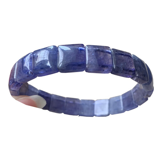 Chihuan Natural Ice Heart of the Ocean Tanzanite Single Circle Bracelet Tanzania Sapphire Bracelet Jewelry Gift (S32) About 5.4mm