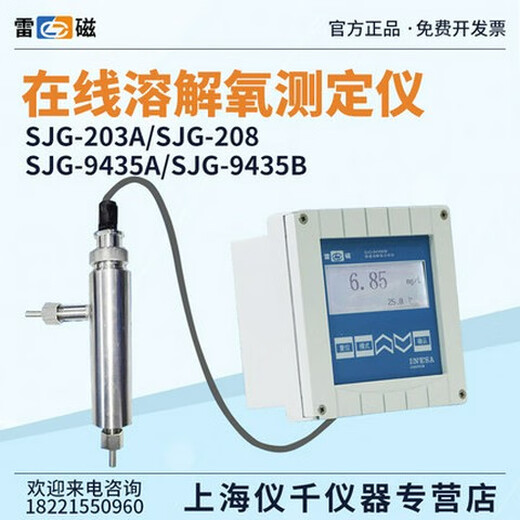 Leici Shanghai SJG-203A/208/209/9435B Online-Spurenanalysator für gelösten Sauerstoff, Wasserqualität DO-Erkennung SJG-203A