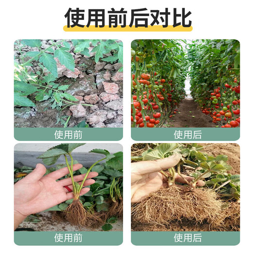 Ganrun loose soil essence genuine soil activator loosens soil, regulates soil acid and alkali, prevents hardening, protects moisture, and eliminates deep plowing 500g 1 pack, saves money and effort