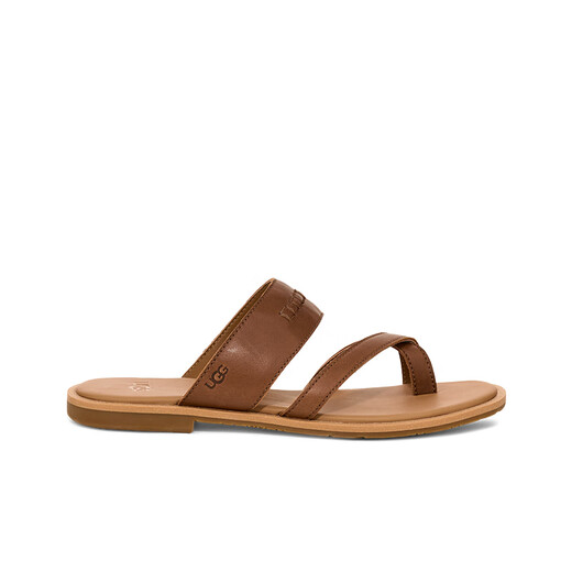 UGG Summer New Women's Comfortable Fashion Low Heel Cross-Toe Slippers 1170550CHE Maroon 37