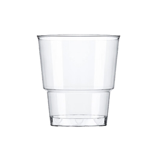 Disposable hard transparent plastic cup aviation cup thickened household commercial space cup wine tasting cup can be customized step 200ML thickened aviation cup 25 pieces
