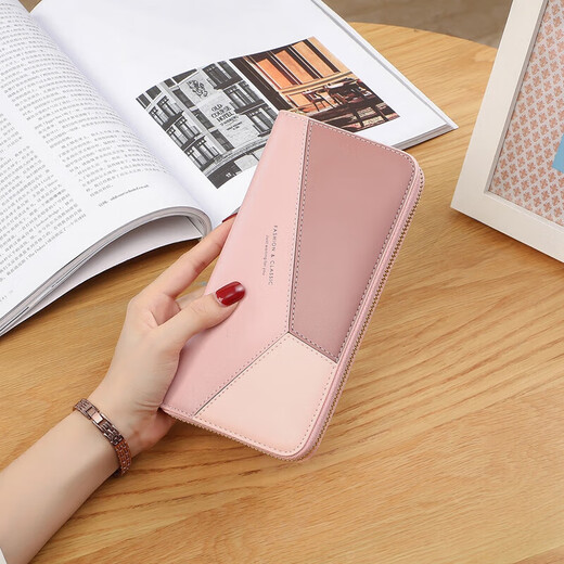 YUYULA cowhide women's wallet long zipper wallet female mother's clutch multi-card slot multi-functional large-capacity coin purse