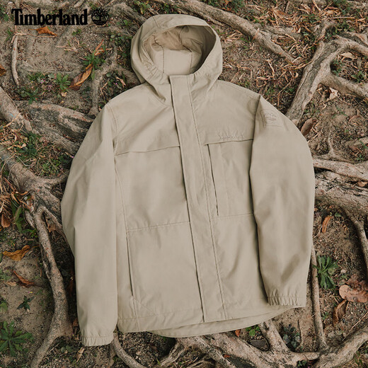 添柏岚（Timberland）官方男装机能风冲锋外套户外防水防风夹克|A695W A695W433/暗蓝宝石色 L