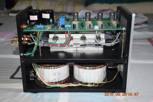 Kezhitu unique style vertical LM1875 3886 TDA7293 electronic tube amplifier case housing Double-layer structure Front panel with knob