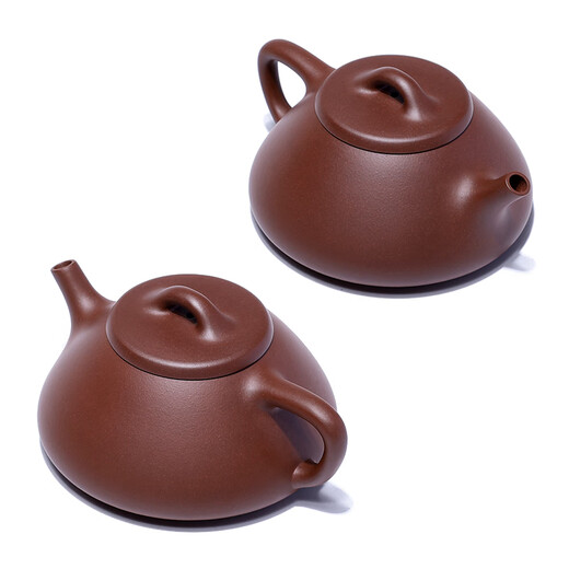 Centenary Liyong Yixing purple sand pot pure handmade raw ore purple mud smelting stone scoop pot Kung Fu tea set teapot 230ml