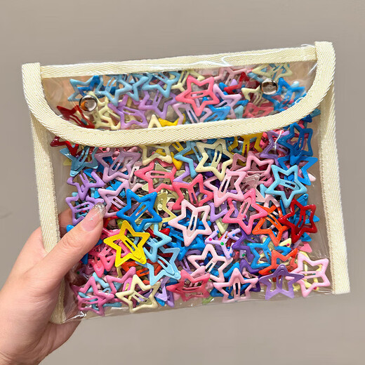 Star hair clip women's hair clip side bangs clip five-pointed star bb clip cute children's hair clip TS12-star hair clip 2 random