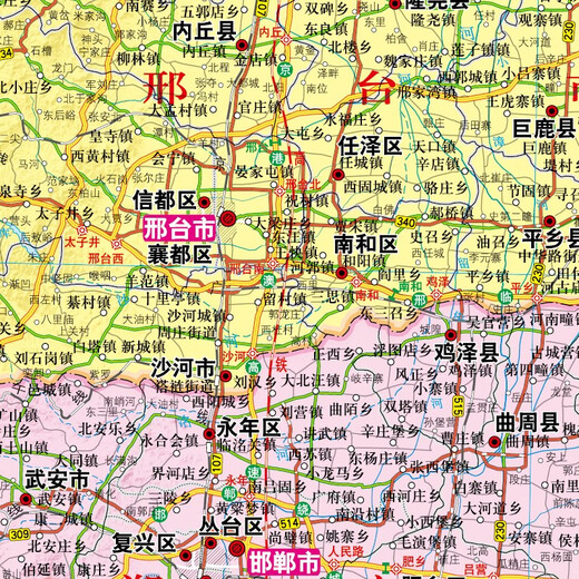 2025 New Upgraded Large Format Map Hebei Province Map Size Approximately 1.1 m