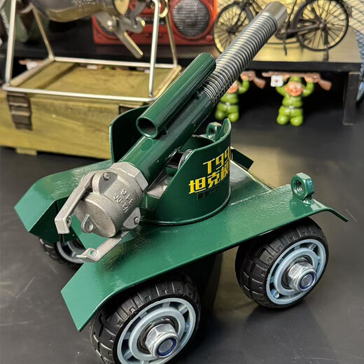 Cachupi Italian cannon hand-made rebore shock-absorbing cannon model toy body stainless steel 304 desktop ornament 26 years new T99 rebore tank