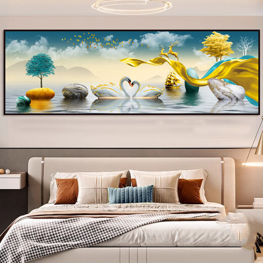 Shantoulin Village Chambre de chambre à coucher peinture autocollants auto-adhésifs de décoration hôtel hôtel haut-il du salon canapé fond d'écran des autocollants muraux