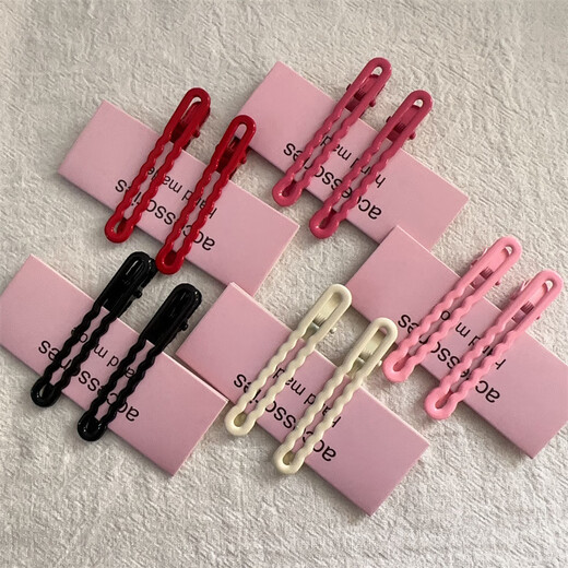 SAHANE Zuoyu internet celebrity hair clip hair clip headband clip side summer bangs one-word clip forehead broken hair fairy style high-end wavy duckbill clip random pair