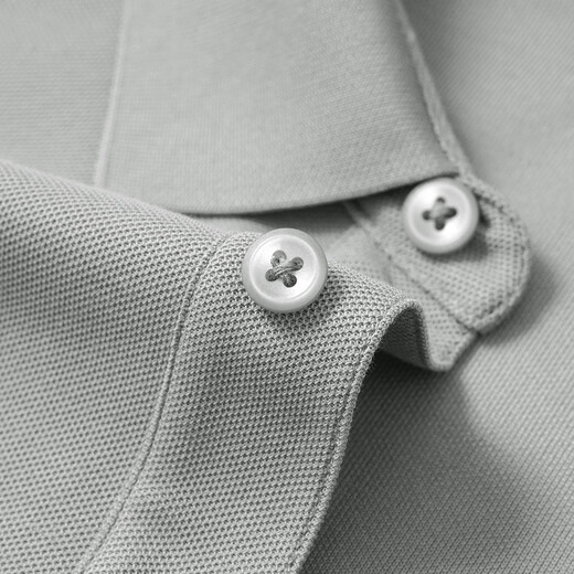 MONTAGUT long-staple cotton & sweat-absorbent and breathable business casual comfortable skin-friendly short-sleeved men's Polo shirt JG Beige L