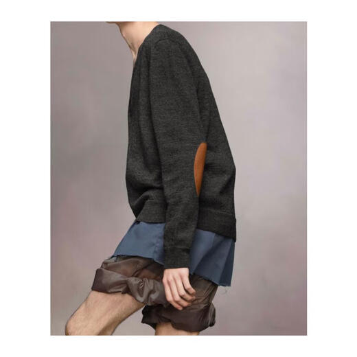 Maison Margiela奢侈品服饰男肘部贴片开衫 S50HP0012M13062-859M 简约 黑色 均码 |M