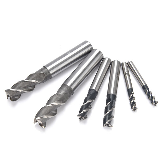 Shanggong Pack of 10 Coarse Tooth Straight Shank End Mills 3 Flutes 5mm HSS High Speed Steel Milling Tools