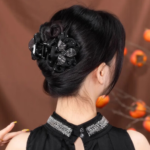 Idel's high-end gripper for women 2025 new round hairpin hairpin for the back of the head, birthday gift for girlfriend F3281 clover gripper - 8cm