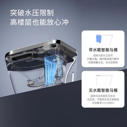 Lejia smart toilet one-piece fully automatic multi-function voice household instant heating large seat toilet with water tank fully intelligent version - nationwide joint warranty door-to-door installation 400mm no water pressure limit five-year warranty
