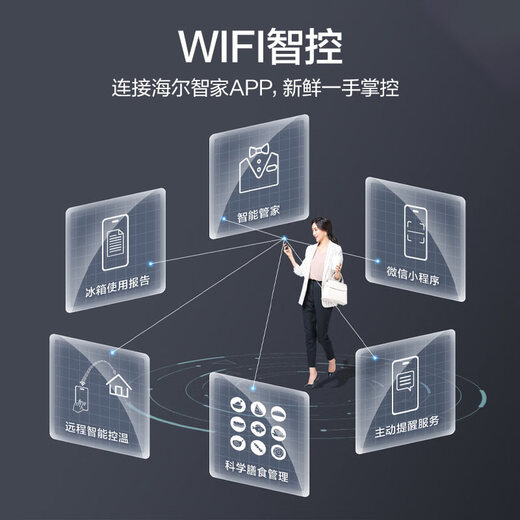 Haier Family Banquet 539L Cross Four Opening Double Door Air-cooled Frost-free Home Refrigerator Class One Energy Efficiency BCD-539WGHTDEDH9U1 Home Appliances National Subsidy 20%