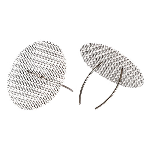 Fat Donglai's same tea set accessories, purple sand spout filter, built-in spherical hole stainless steel tea filter, single hole water outlet, 304 round - mesh type, 2 pieces