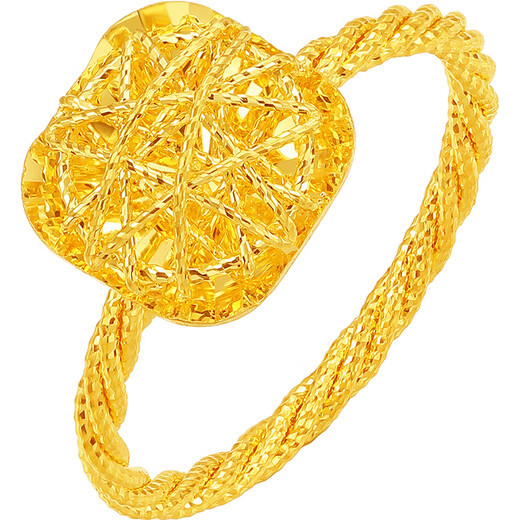 Saturday Fortune Sparkling Sugar Cube 5G Gold Ring Girl Birthday Gift Price A0113174 No. 13 Approximately 2.62g