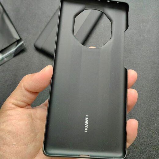 Huawei (HUAWEI) mate40rs Porsche mobile phone case flip cover genuine leather all-inclusive original factory same style back case 40RS Collector's Edition leather case anti-fall new men's and women's fashion business protective case flip model - black Huawei Mate 40 RS Porsche Design