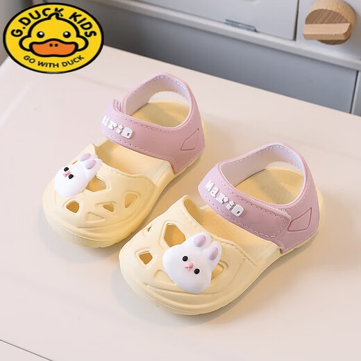 G. DUCKKIDS Girls Baby Sandals Summer Infant and Toddlers Small Middle School Boys Anti-slip Soft Sole Bathroom Beach Children's Cave Shoes 9277/Purple Size 16 Size/Inner Length 16 cm Suitable for foot length 16 cm