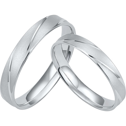 Saturday Fu PT950 platinum ring Love has no end for couples, single ring, size 14 for women, about 3.07g