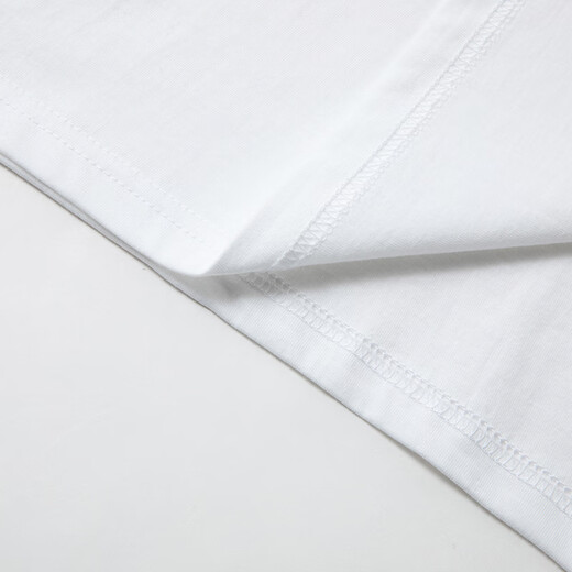 LIMENG men's and women's plain 180g cotton short-sleeved T-shirt round neck loose T-shirt bottoming shirt white XL