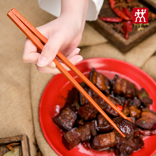 双立人（ZWILLING）筷子抗菌防霉高级一人一双专人专用家用高档NOW筷子彩色 两双装