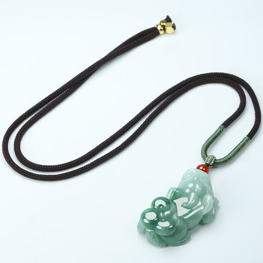 Jade A grade jadeite Pixiu pendant for men and women, jade pendant attached