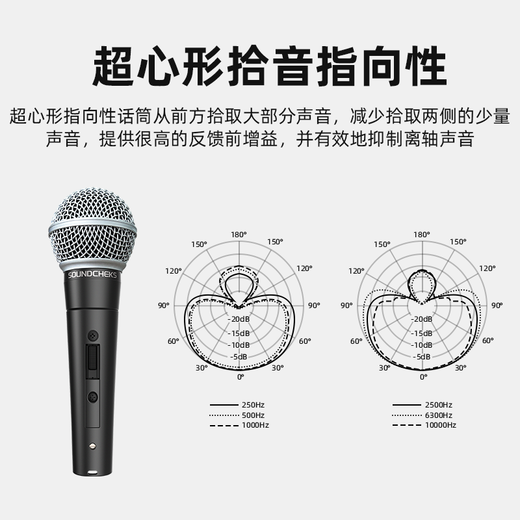 Audiovisualist wireless microphone super cardioid high-fidelity stage handheld microphone ultra-clear sound quality professional vocal dynamic microphone recording teaching outdoor singing karaoke XLR wireless dynamic high-fidelity dynamic microphone M58