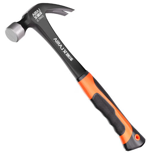 Arrizo hammer claw hammer integrated small hammer tool hammer nail hammer household electric woodworking special one-piece hammer multi-function 0.5kg one-piece claw hammer rubberized handle
