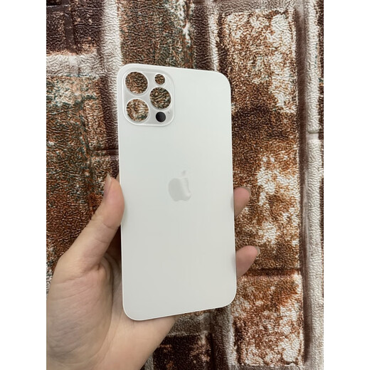 Replace the back cover glass with large hole in the rear screen case of Apple's 12pm mobile phone back cover glass 12promax Black original quality (with tools + glue) iPhone12ProMax