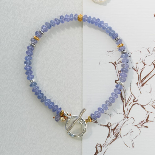 Weici shannai original Xueqing Tanzanite beaded bracelet for women new Chinese style niche amethyst bracelet Xueqing (about 16.5cm including buckle)