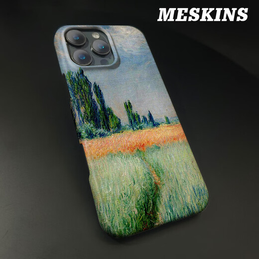 meskins Apple iPhone12pro mobile phone case 12mini protective case Impressionist Monet promax oil painting full color hard shell 3899 iPhone14