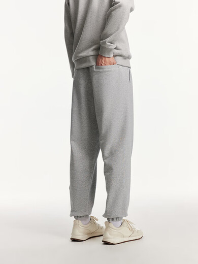 JACK&JONES autumn sports pants trendy pure cotton loose leggings sweatpants versatile casual pants for men 22431D024 C41 medium gray M 175/84A/MR