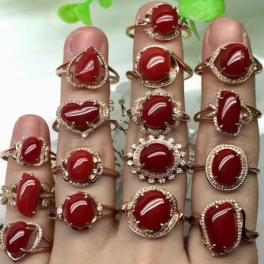 Weici selected natural deep-sea Japanese organic gemstones 18k gold inlaid ring pendant bracelet earrings stud earrings women's private customization