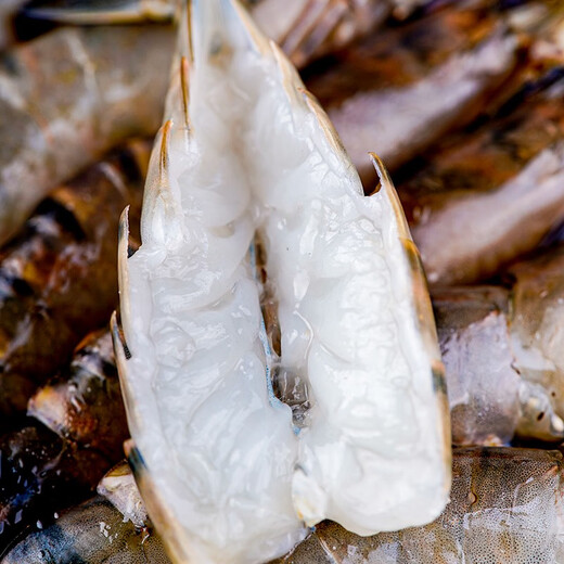 GUO LIAN Guolian Extra Large Black Tiger Shrimp Specifications Monodon shrimp ice-free net weight 2Jin Jin is equal to 0.5kg 16-20 high astaxanthin New Year's gift