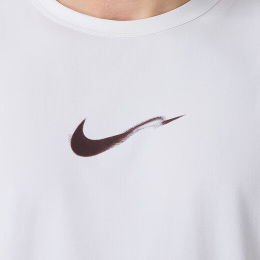 NIKE耐克夏男款短袖时尚休闲舒适透气T恤健身训练跑步锻炼圆领运动服 HV4882-100/白 M