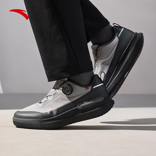 ANTA Wanli丨Comfortable Cushioning Training Shoes Men's Shoes 2025 Spring New Soft Sole Commuting and Walking Sports Shoes Pigeon Gray/Castle Gray-1 40.5 (250mm)