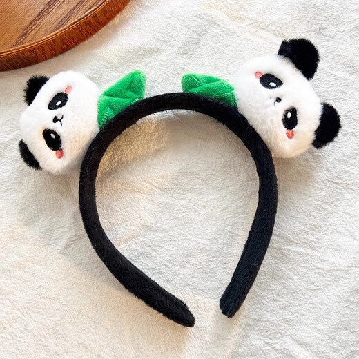 XPEL Cute Cartoon Plush Panda Headband Red Panda Headwear Headband Zoo Hairpin Hairpin Children's Adult Hair Accessory Panda Headband 1 pc