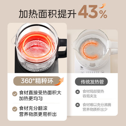 Midea Health Kettle 1.8L Fully Automatic Large Capacity Tea Kettle Kettle 316L Mother and Baby Stainless Steel Full Heating Electric Kettle Constant Temperature Flower Tea Kettle Tea Maker Upgraded Large Capacity Full Circle Heating 1.8L