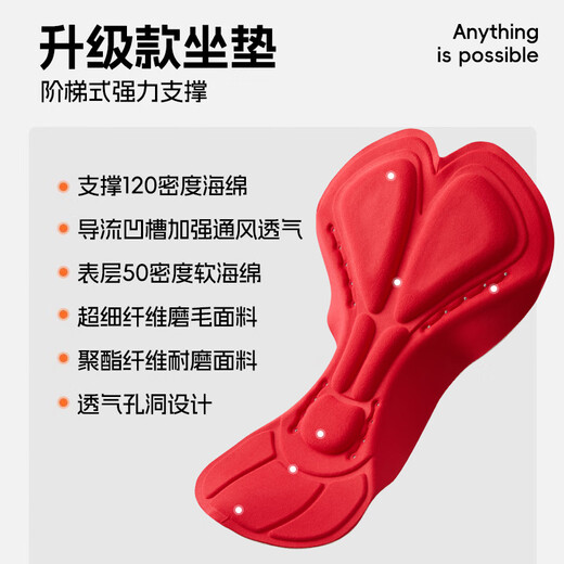 Li Ning (LI-NING) cycling pants and cycling jerseys, spring thin velvet trousers, men's fleece warm road bikes, professional cycling equipment